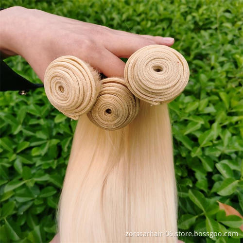 Usexy Hair Blond Cuticle Aligned Raw 613 Virgin Hair Bundles With Frontal/Closure,Wholesale Bundle Virgin Hair Vendor